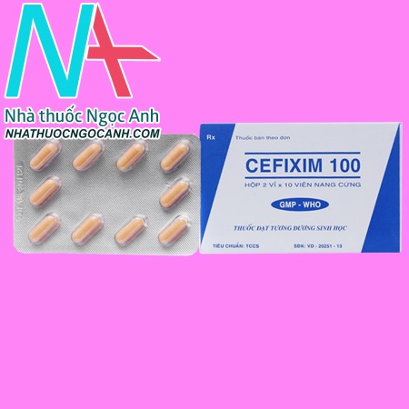 Vỉ thuốc Cefixim 100mg