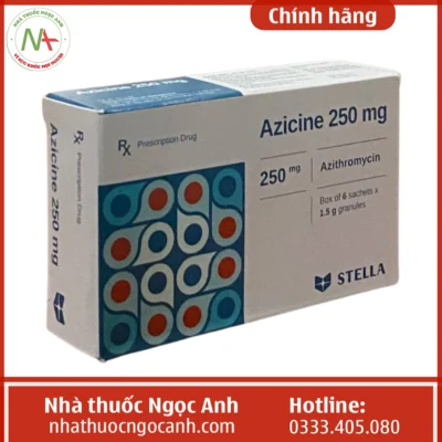 Hộp thuốc Azicine 250mg Stella