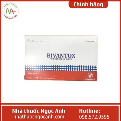 Chỉ định của thuốc Bivantox 600mg