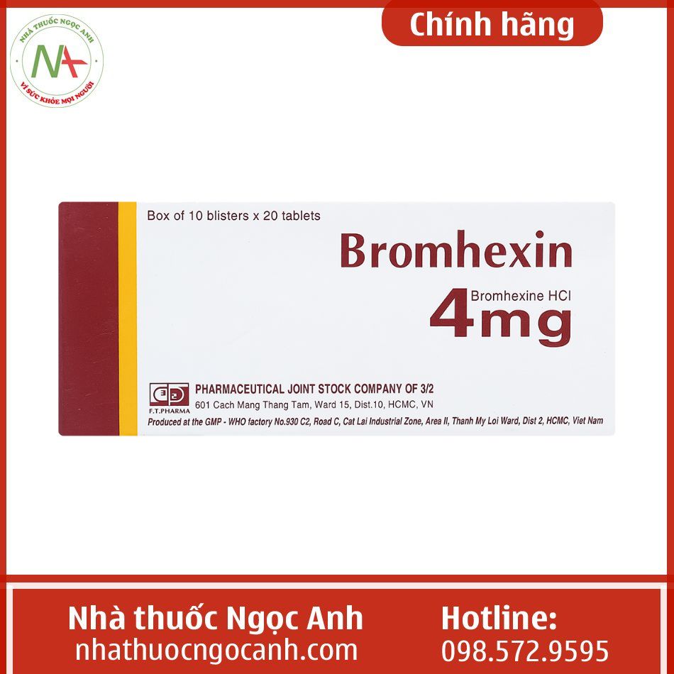 Tác dụng phụ của thuốc Bromhexin 4mg