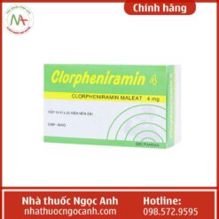 Thuốc Clorpheniramin 4mg có giá bao nhiêu?
