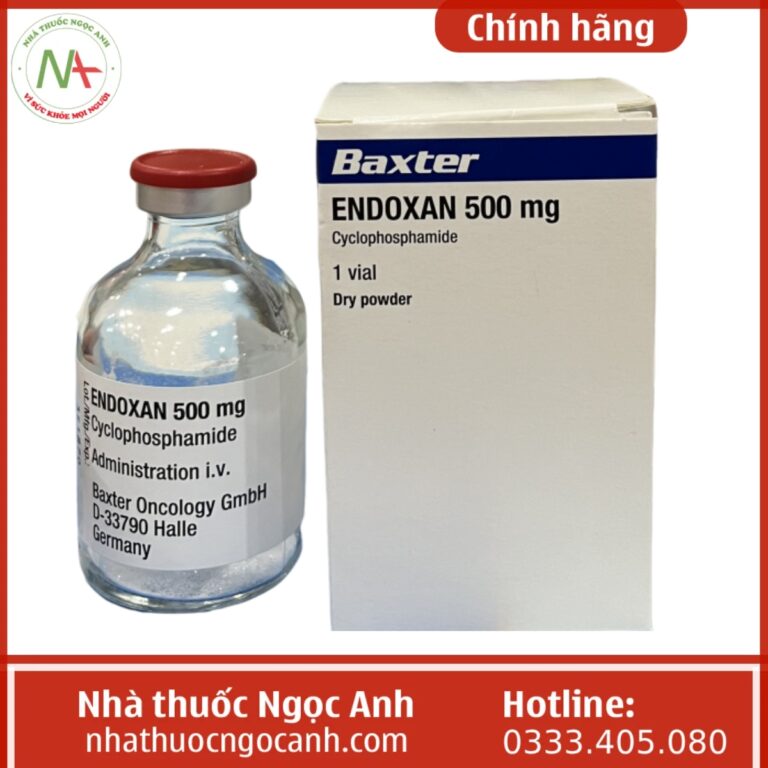 Hộp thuốc Endoxan 500mg Baxter