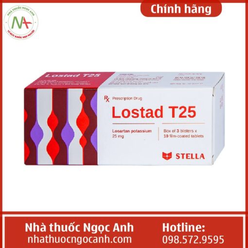 Hộp thuốc Lostad T25