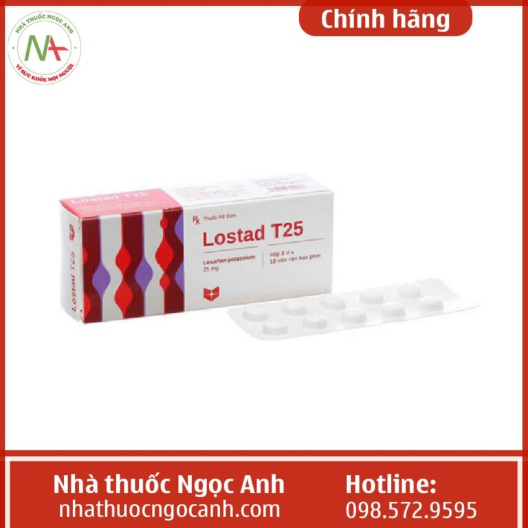 Thuốc huyết áp Lostad T25