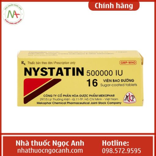 Thành phần thuốc Nystatin 500000IU