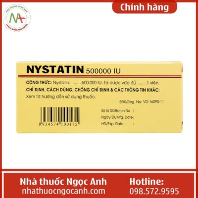 Tác dụng phụ của thuốc Nystatin 500000IU