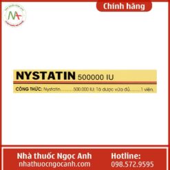 Thuốc Nystatin 500000IU giá bao nhiêu?
