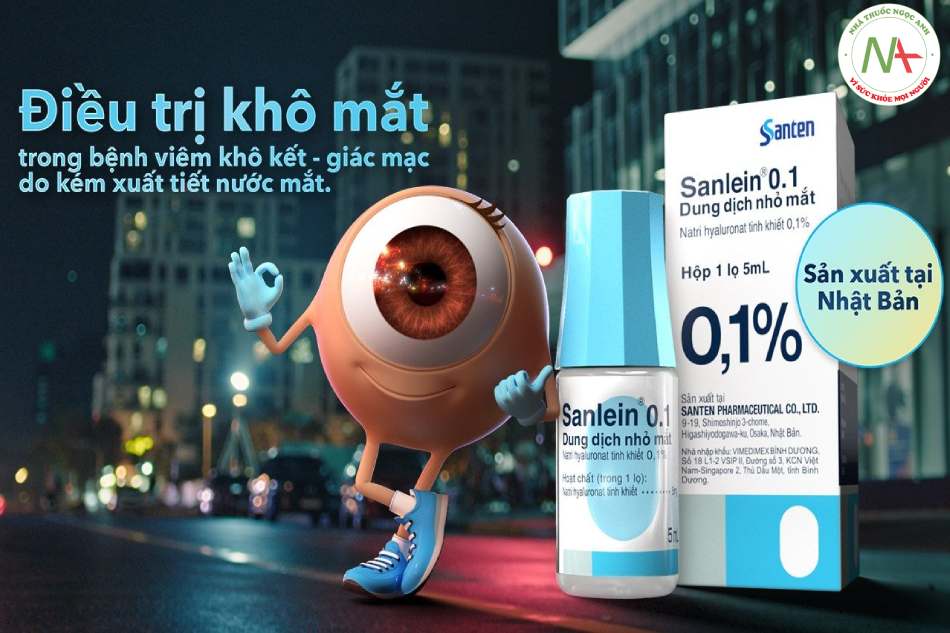 Sanlein 0,1% - Điều trị khô mắt