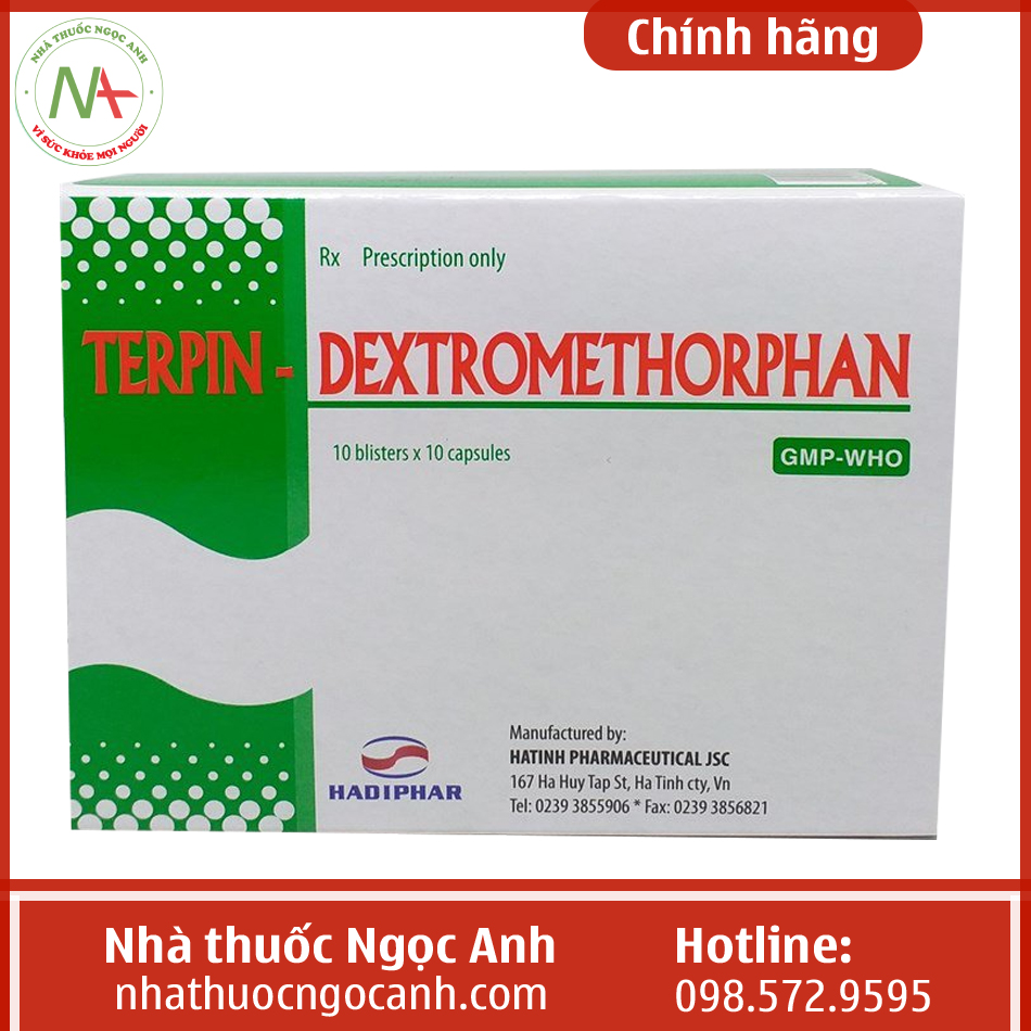 Hộp thuốc Terpin-Dextromethorphan