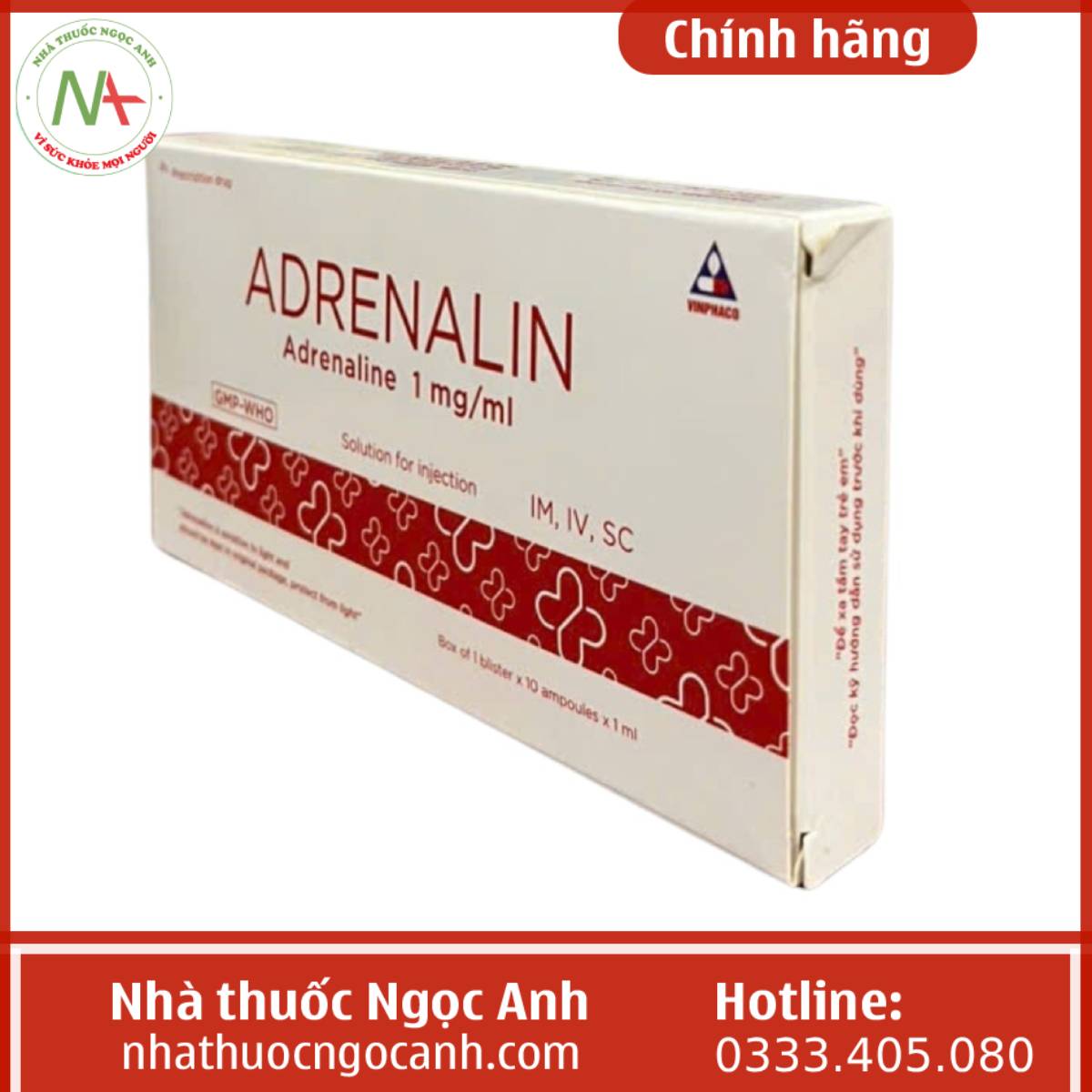 Adrenalin 1mg/1ml Vinphaco