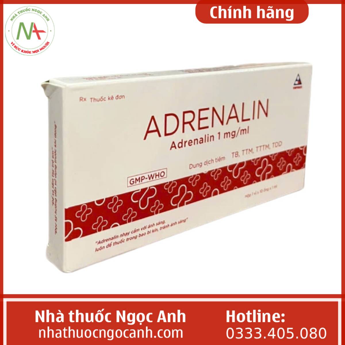 Adrenalin 1mg/1ml Vinphaco