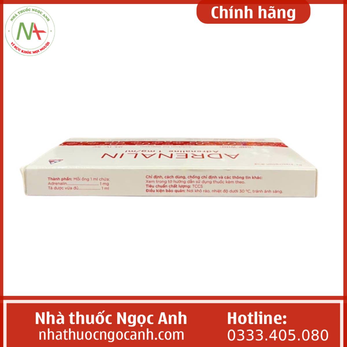 Adrenalin 1mg/1ml Vinphaco