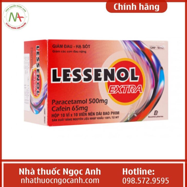 Lưu ý khi sử dụng Lessenol Extra chung với thuốc khác