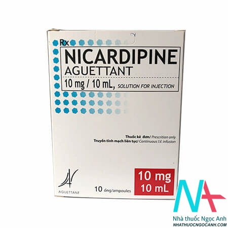 Thuốc Nicardipine Aguettant 10mg/10ml