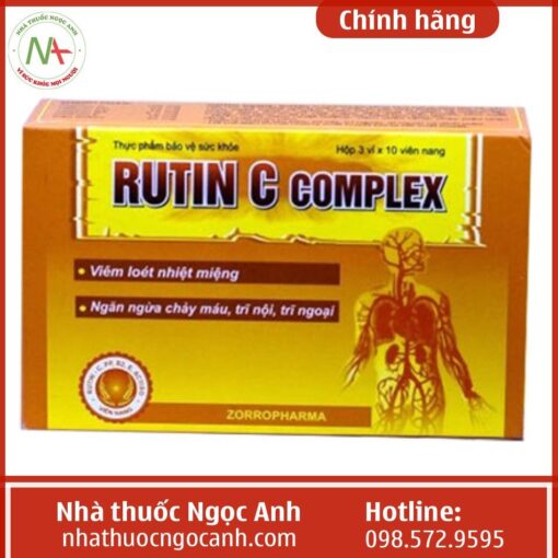Lưu ý khi sử dụng và bảo quản Rutin C complex