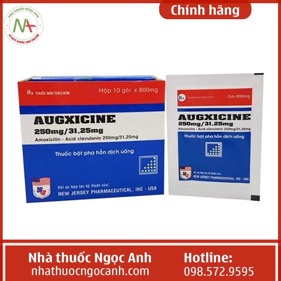 Tác dụng của thuốc Augxicine 250mg/31,25mg