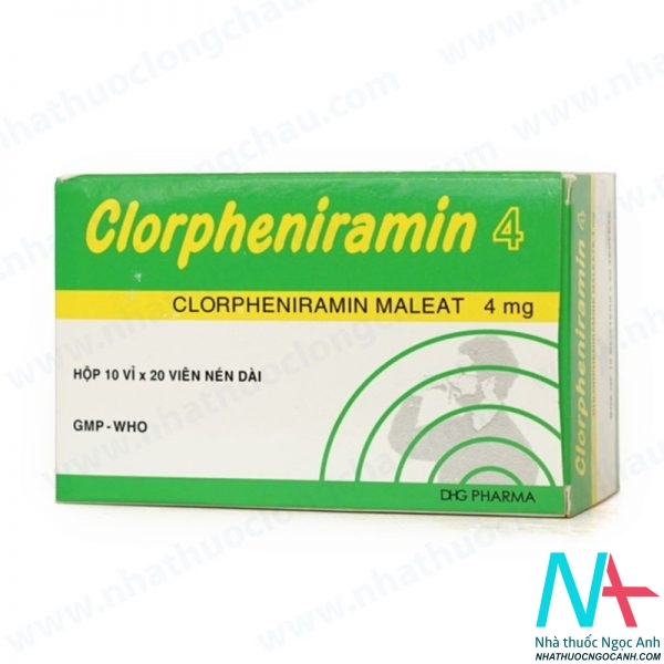 Hộp thuốc Clorpheniramin