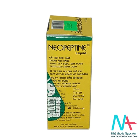 thuốc neopeptine hỗ trợ cho trường hợp đi phân sống, khó tiêu