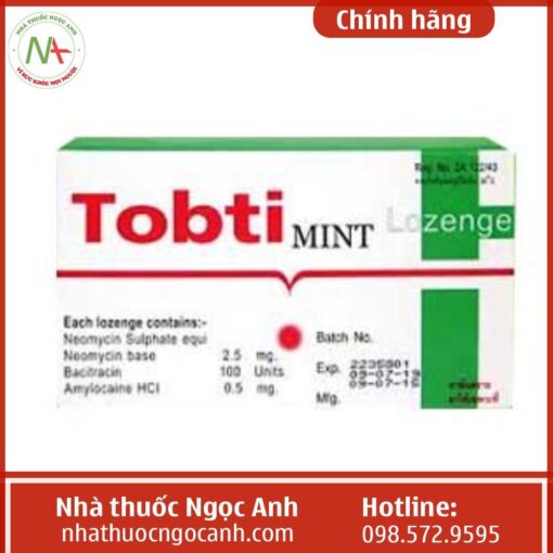 Lưu ý khi sử dụng thuốc và bảo quản thuốc Tobti Mint