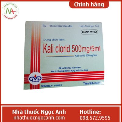Thuốc Kali clorid 500mg/5ml giá bao nhiêu?
