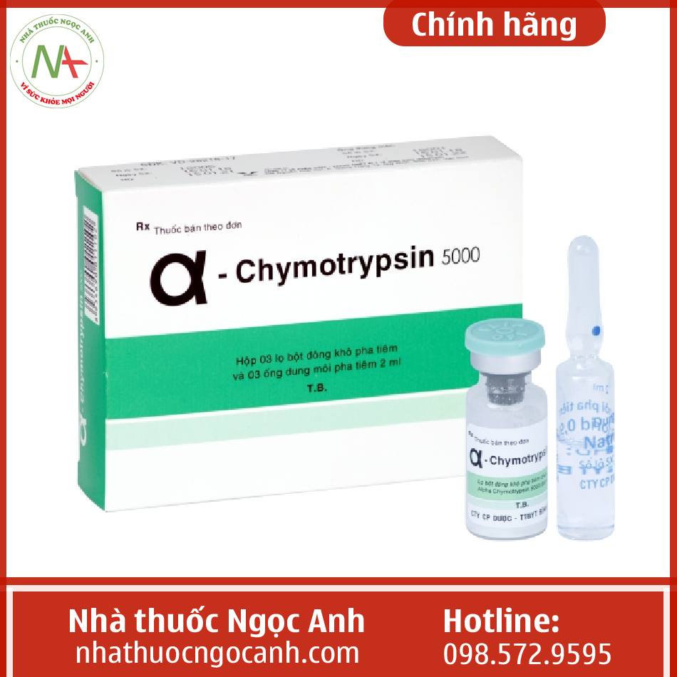 Thuốc Alpha-chymotrypsin 5000 UI