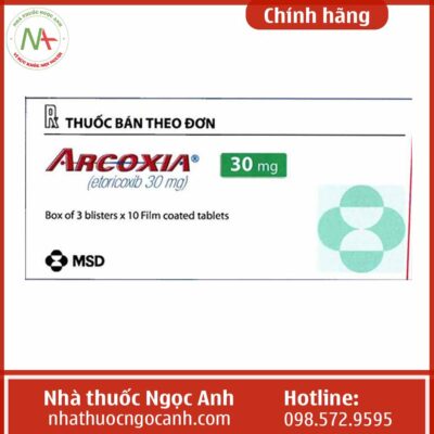 Hộp thuốc Arcoxia 30mg