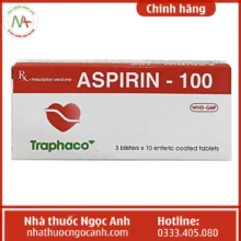 Hộp thuốc Aspirin-100 Traphaco
