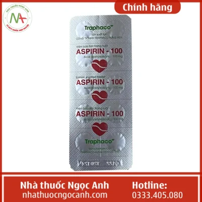 Vỉ thuốc Aspirin-100 Traphaco