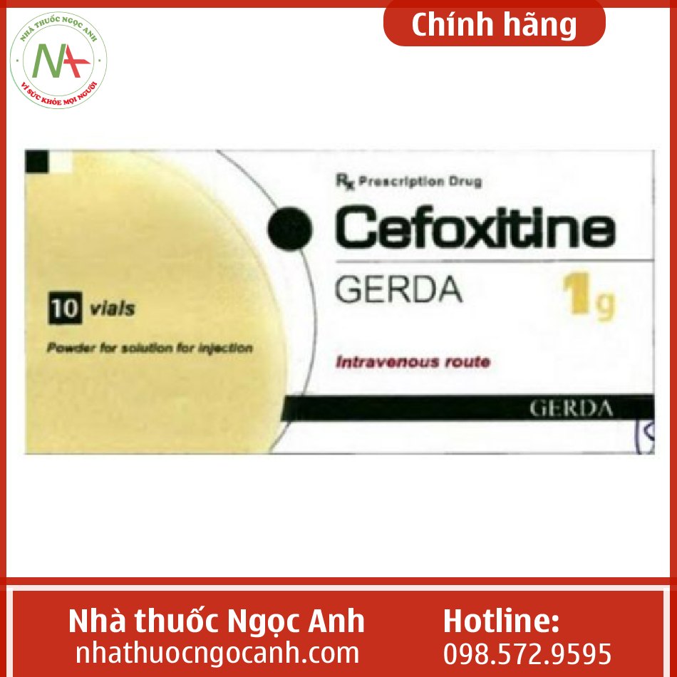 Công dụng Cefoxitine GERDA 1g