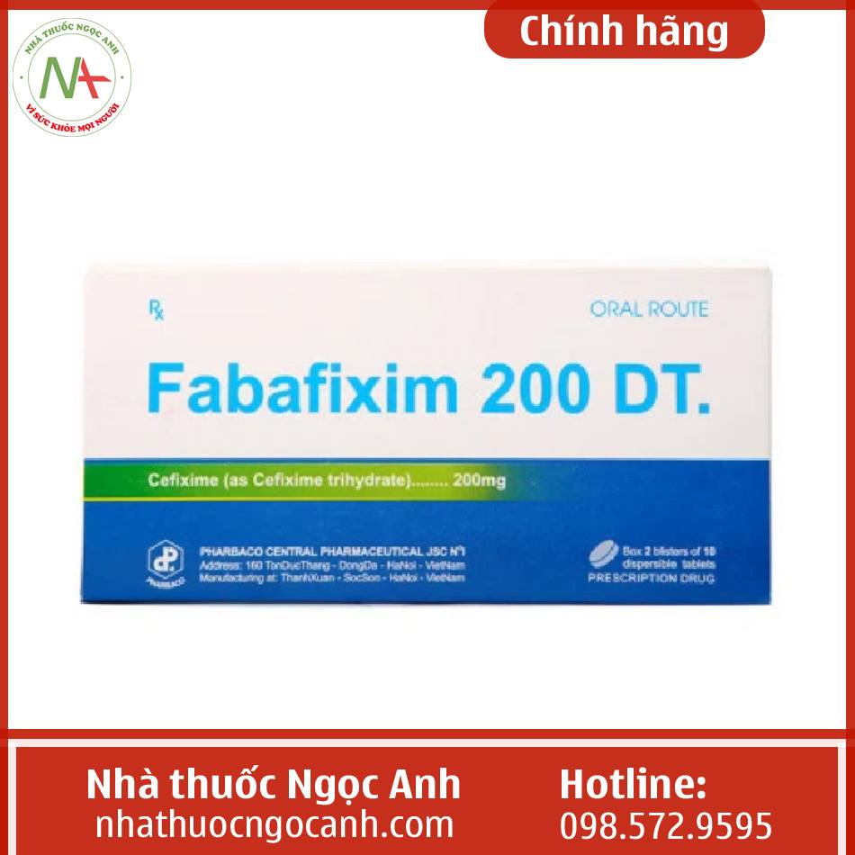 Thuốc Fabafixim 200 DT