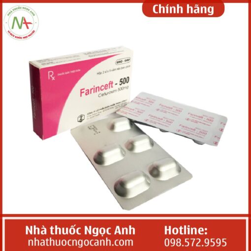 Thuốc kháng sinh Farinceft 500