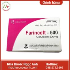 Hộp thuốc Farinceft 500
