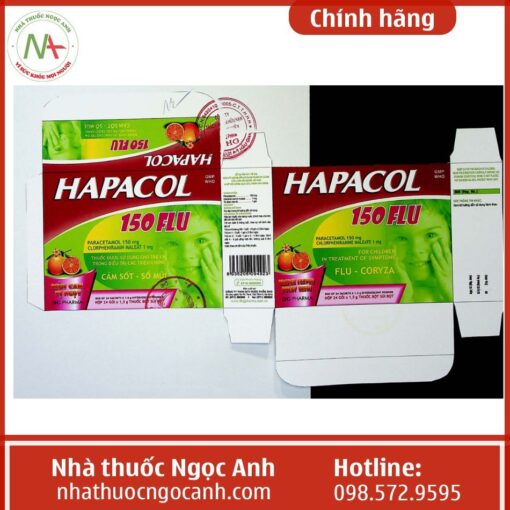 Bao bì thuốc Hapacol 150 Flu