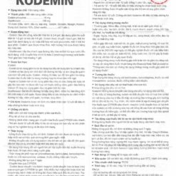 Hướng dẫn sử dụng thuốc Kodemin