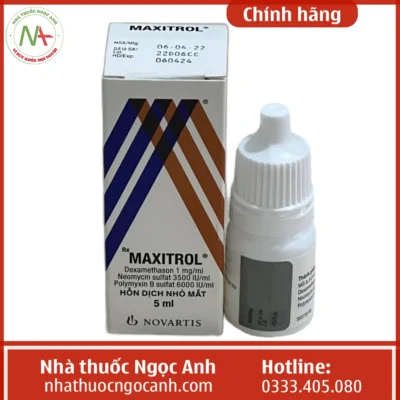 Hộp thuốc Maxitrol 5ml