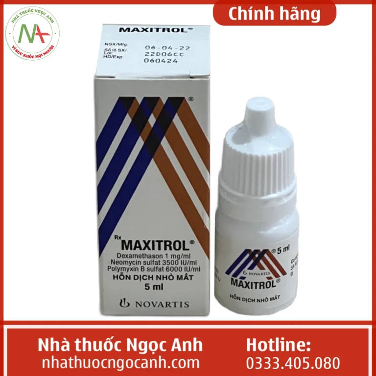 Hộp thuốc Maxitrol 5ml