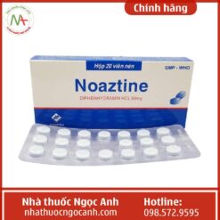 Mặt trước hộp thuốc Noaztine