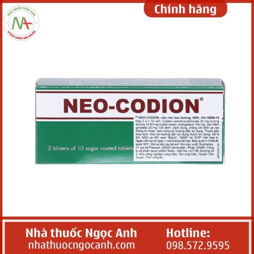 Thuốc Neo-Codion giá bao nhiêu?