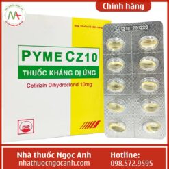 Hình ảnh vỉ thuốc Pyme CZ10
