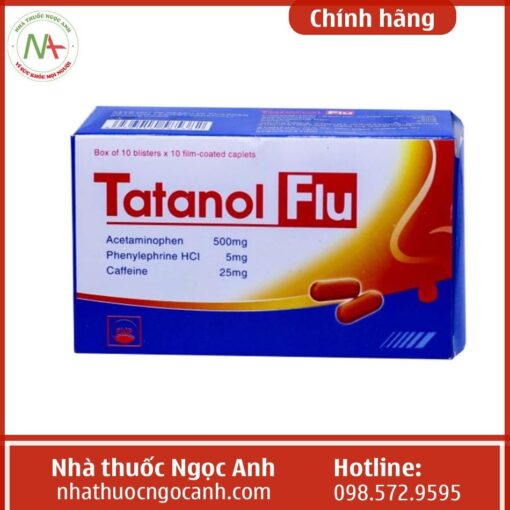 Chú ý và thận trọng khi sử dụng thuốc Tatanol Flu