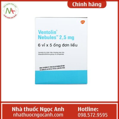 Tác dụng phụ của thuốc Ventolin nebules