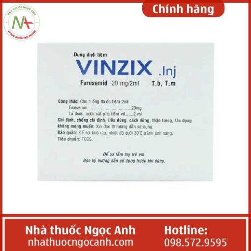 Liều dùng Vinzix