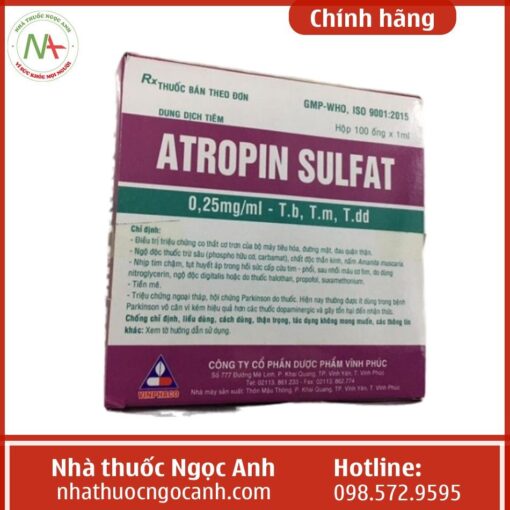 Tác dụng phụ của thuốc Atropin sulfat