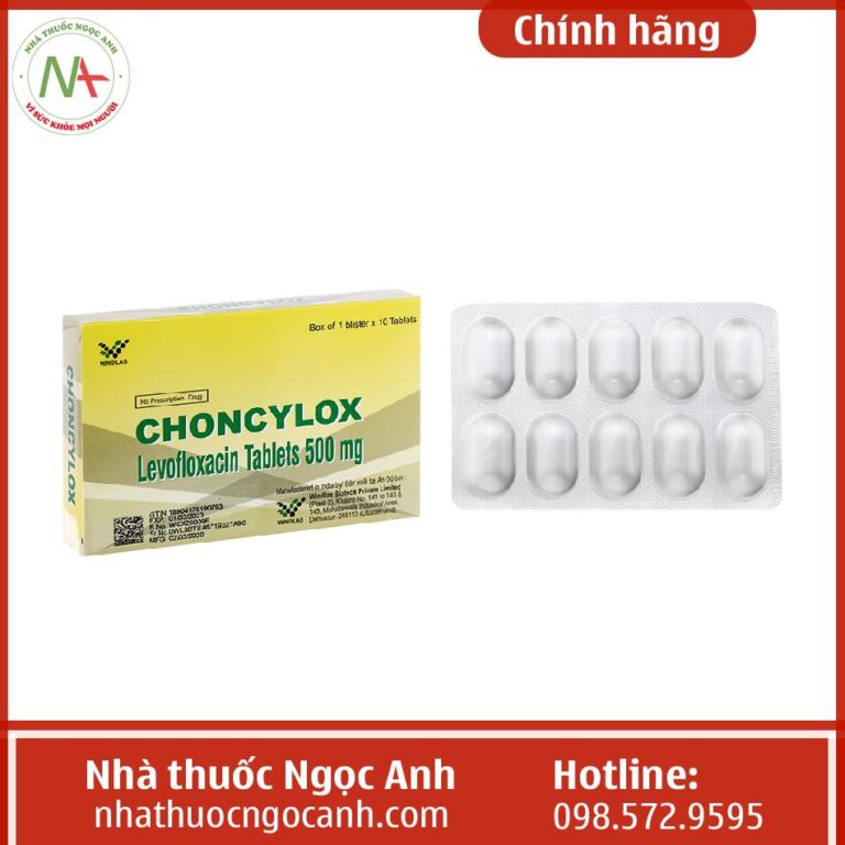 Tác dụng của thuốc Choncylox 500mg