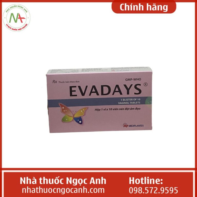 Thuốc đặt phụ khoa Evadays