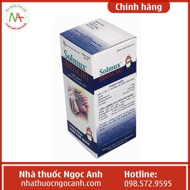 Thuốc Solmux Broncho Siro 60ml Là Thuốc Gì, Giá Bao Nhiêu, Mua ở đâu