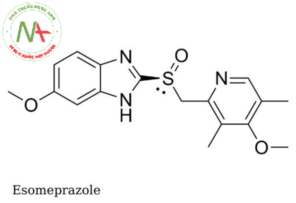 Công thức cấu tạo của Esomeprazole