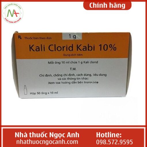 Giá bán Kali clorid Kabi 10%