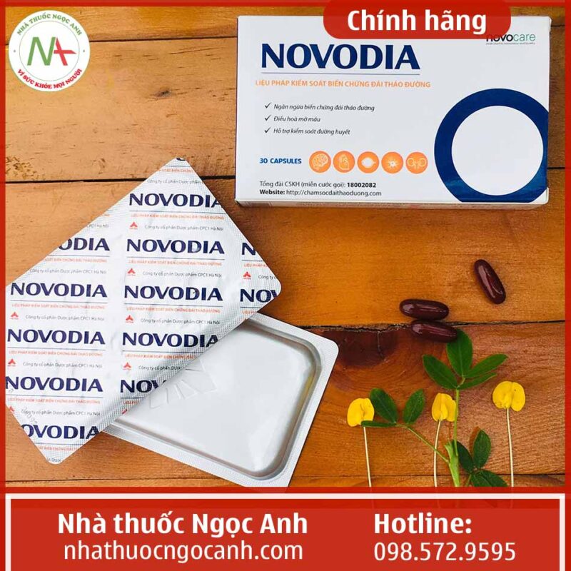 Novodia Novodia: Công dụng, liều dùng, lưu ý và giá bán