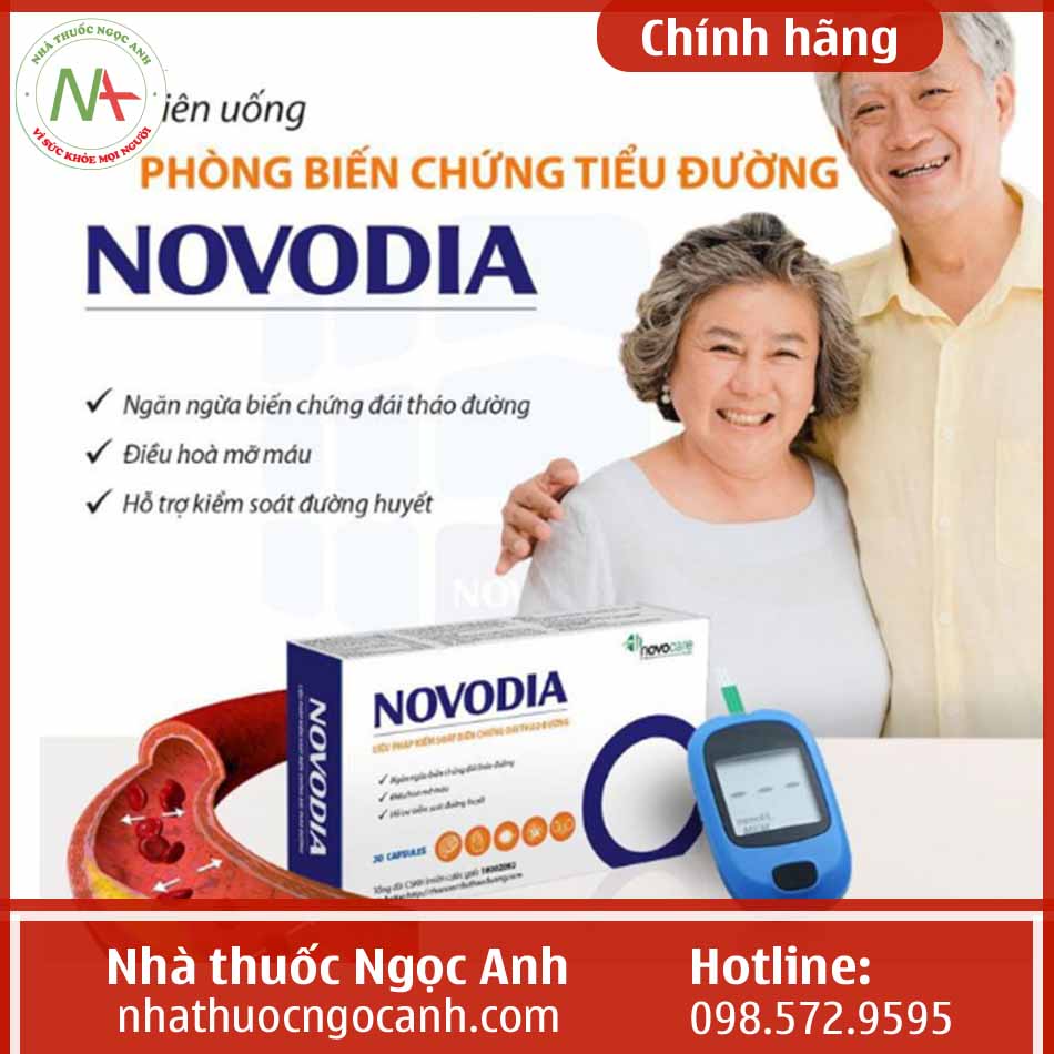 Novodia giúp giảm đường máu và điều hòa mỡ máu